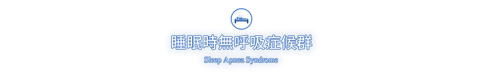 睡眠時無呼吸症候群 Sleep Apnea Syndrome